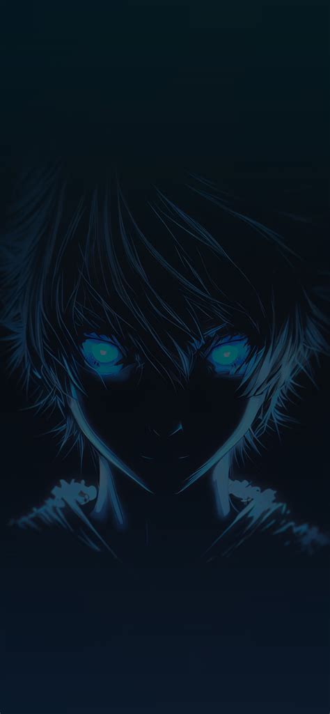 Boy with Blue Glowing Eyes Anime Wallpaper - Anime Wallpaper 4k