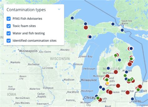 Pfas Contamination Map Mi