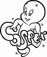 Casper Text And Friends Ghost Coloring Page  Wecoloringpagecom sketch template