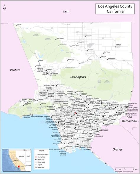 Where Is Los Angeles, Cities In Los Angeles, West Los Angeles, Los Angeles County, Castaic ...