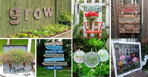 43 DIY Garden Signs to Beautify and Decorate Your Garden - DIY & Crafts