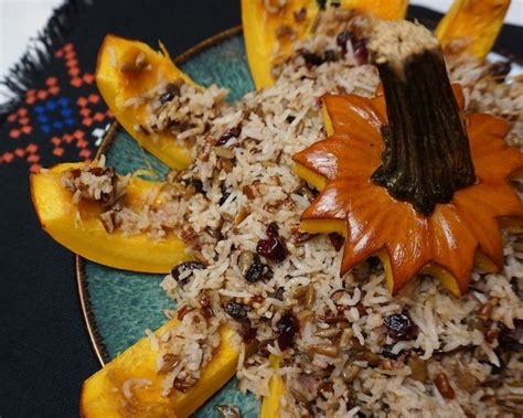 Ghapama - Armenian Stuffed Pumpkin — Dining in Diaspora | Armenian recipes, Vegan pumpkin ...