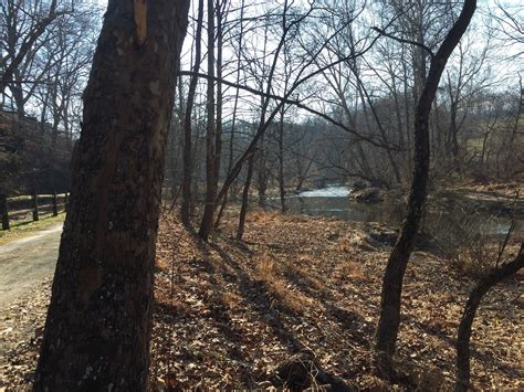 A Creek seen from the Trolley Trail in Auburn Valley State Park.