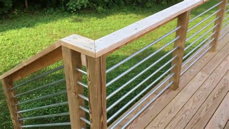 How to Build a Deck with Metal Conduit Railings - YouTube
