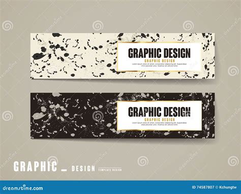 Elegant banner template stock illustration. Illustration of icons ...