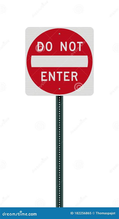 Do Not Enter road sign stock vector. Illustration of concept - 182256865