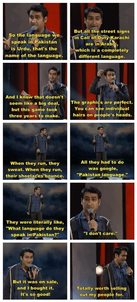 Stand Up Comedian Kumail Nanjiani On Call Of Duty Using Arabic Instead Of Urdu In Pakistan