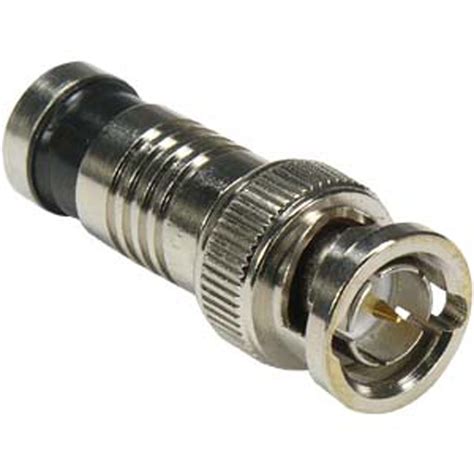 Connector, BNC, RG6, Compression, Black - Compatible Cable Inc