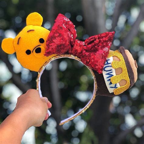 Winnie the Pooh Disney Mickey Mouse Ears Headband | Etsy