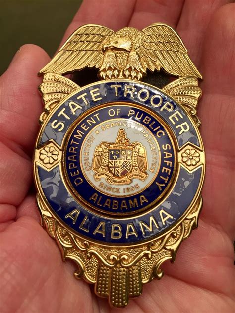 Retired Alabama DPS State Trooper Badge | Fire badge, Badge, State trooper