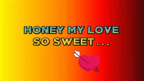 Honey my love so sweet (LYRICS) April boy - YouTube