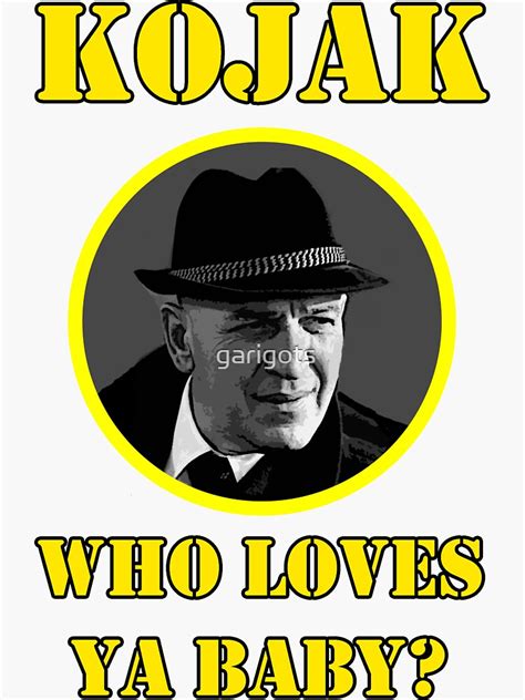 "Kojak 70s series" Sticker for Sale by garigots | Redbubble