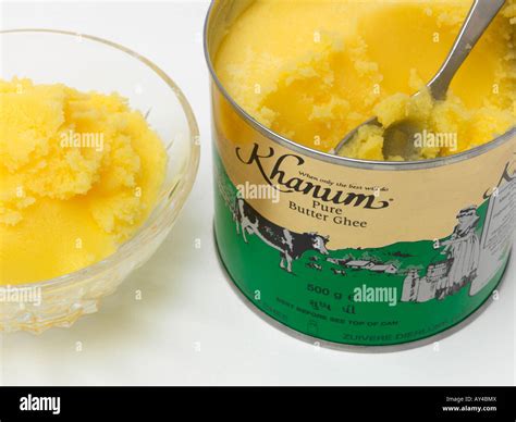 Ghee Indian Clarified Butter Stock Photo - Alamy