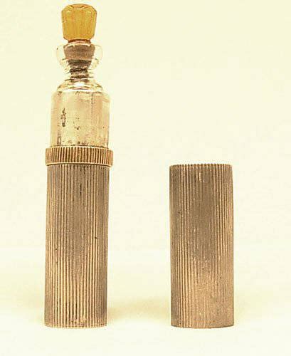 Vintage Sterling / 14k Lipstick / Perfume Holder