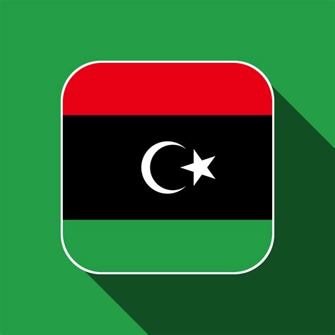 Libya flag, official colors. Vector illustration. 11587508 Vector Art ...