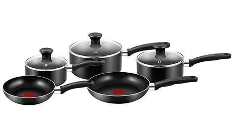 Tefal Essential 5 Piece Non-Stick Cookware Pan Set | Pots & Pans ...