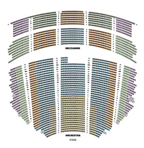 Seating Chart | Hollywood Pantages Theatre | Hollywood, LA