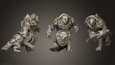 Figurines heroes, monsters and demons - Zoat Turtle2 A, STKM_0584. 3D stl model for CNC