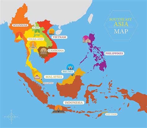 South And East Asia Political Map World Image | Hot Sex Picture
