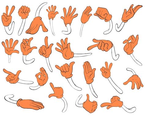 Cartoon Hand Set Images - Free Download on Freepik