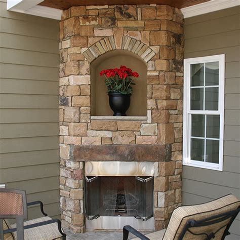 Elite Outdoor Custom Corner Fireplace | Woodland Direct