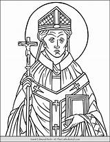 Saint Edmund Of Rich Coloring Page  TheCatholicKidcom sketch template