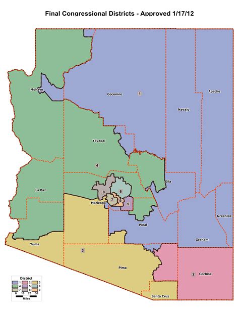 Congressional Districts Arizona Map - Cornie Christean