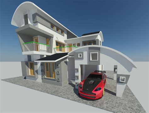 Architectural 3-Storey Modern House 3D model | CGTrader