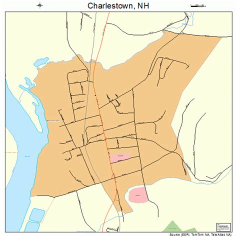 Charlestown New Hampshire Street Map 3311300