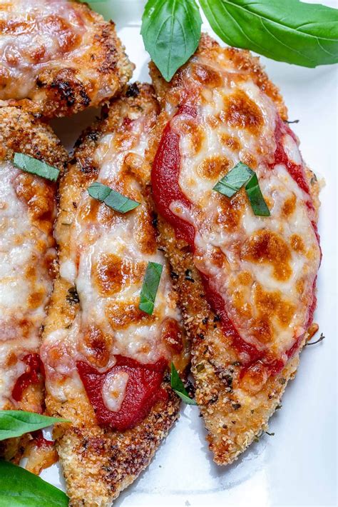 Healthy Baked Chicken Parmesan for Clean Eating Soul Food! | Recipe | Healthy baked chicken ...