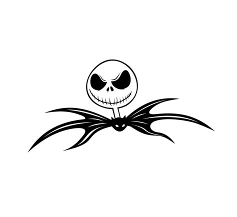 Jack Skellington Head SVG File - Etsy Canada