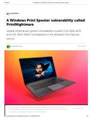 PrintNightmare CVE-2021-34527 allows domain controller capture.pdf - 7/13/2021 PrintNightmare ...
