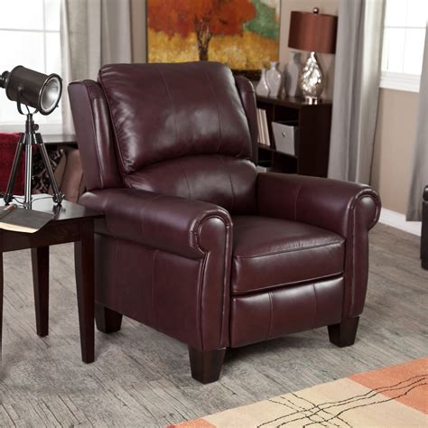 Barcalounger Charleston Recliner - Burgundy | Living room recliner, Club chair recliner, Leather ...