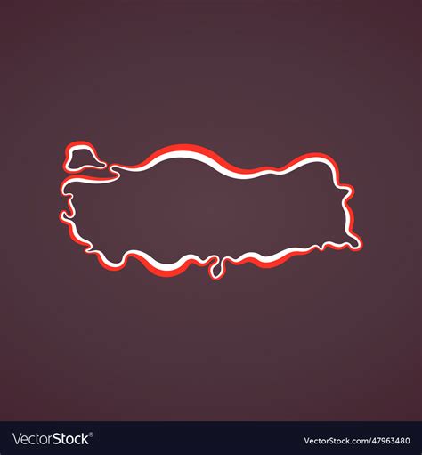 Turkey - outline map Royalty Free Vector Image