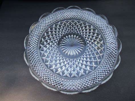 Anchor Hocking Wexford Pattern Glass Platter