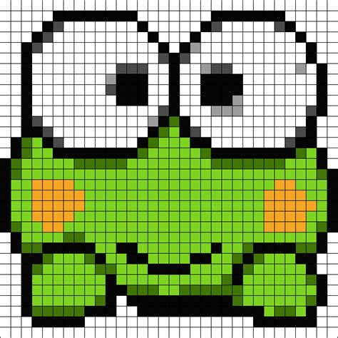 Kero Kero Keroppi Perler Bead Pattern | Bead Sprites | Characters Fuse Bead Patterns