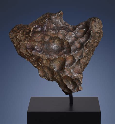 GIBEON METEORITE — NATURAL SCULPTURE FROM OUTER SPACE, IVA Iron, fine octahedrite Gibeon, Great ...