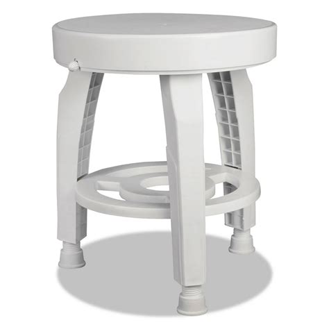 Rotating Bath Stool with BactiX Antimicrobial, 360 Swivel Shower Chair for Handicap, Swivel Bath ...