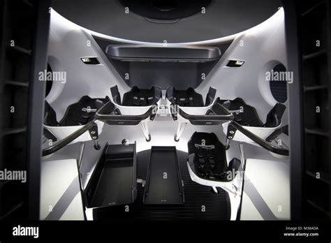 Crew Dragon Interior s 3 Stock Photo - Alamy