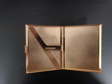 “YSL” Yves Saint Laurent Gold Plated Retro Cigarette Case at 1stDibs | ysl cigarette case, ysl ...