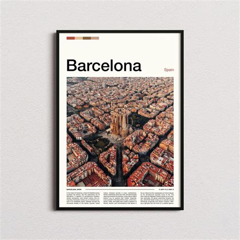 Barcelona Print, Barcelona Poster, Barcelona Wall Art, Spain Art Print ...