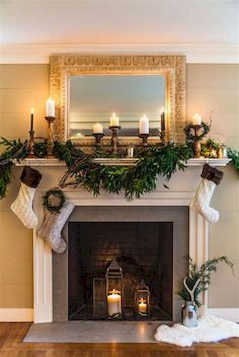 50 Elegant Christmas Mantel Decor Ideas | Christmas mantle decor, Christmas fireplace decor ...