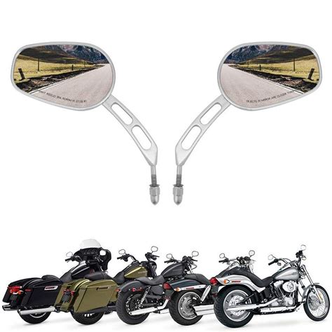 8mm Rear View Mirrors For Harley - SMA Motorcycle Accessories