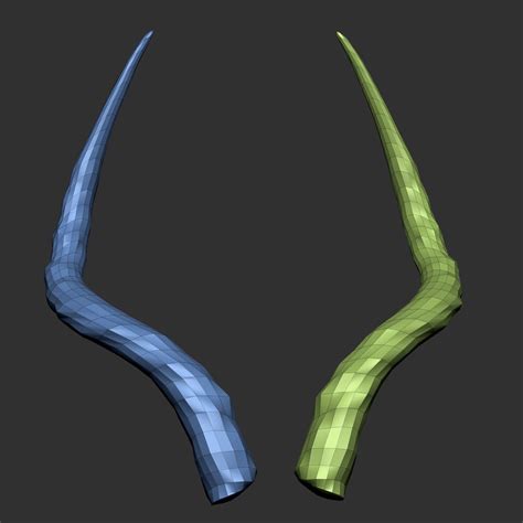 3D Impala Antelope Horns - TurboSquid 1445355