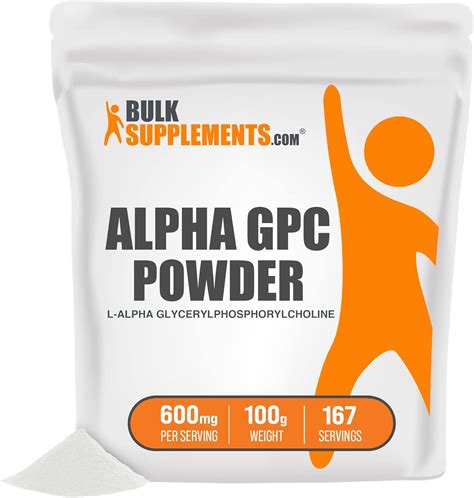 Amazon.com: BulkSupplements.com Alpha GPC Powder (L-Alpha Glycerylphosphorylcholine) - Memory ...