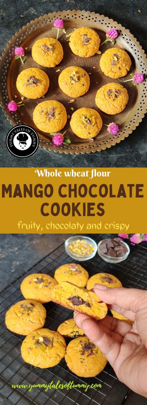 Mango Chocolate Cookies | Mango Cookies - Yummy Tales Of Tummy