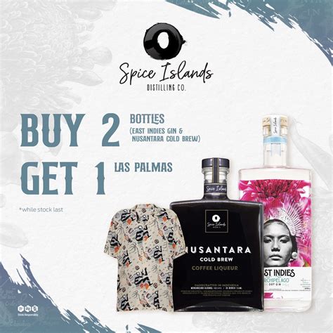 Nusantara Cold Brew + East Indies Dry Gin Buy 2 Get 1 Exclusive Las palmas - Spice Islands ...