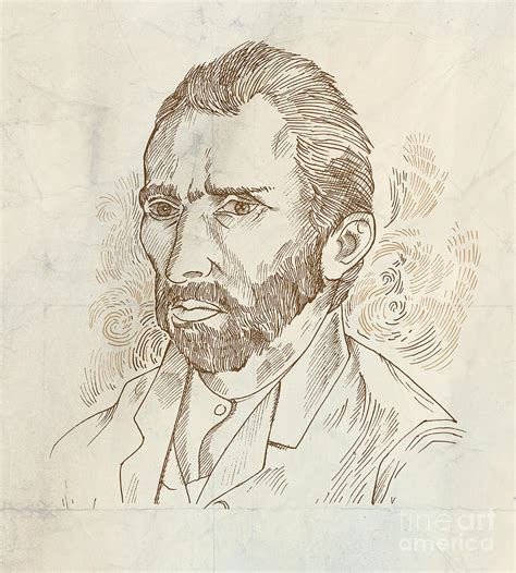 Van Gogh Self Portrait Drawing