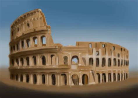 Step by Step How to Draw The Colosseum : DrawingTutorials101.com