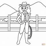Cowgirl coloring page  Free Printable Coloring Pages sketch template
